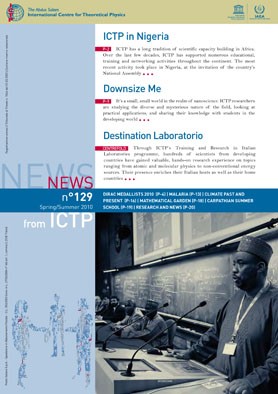 Cover of News from ICTP 129 - big